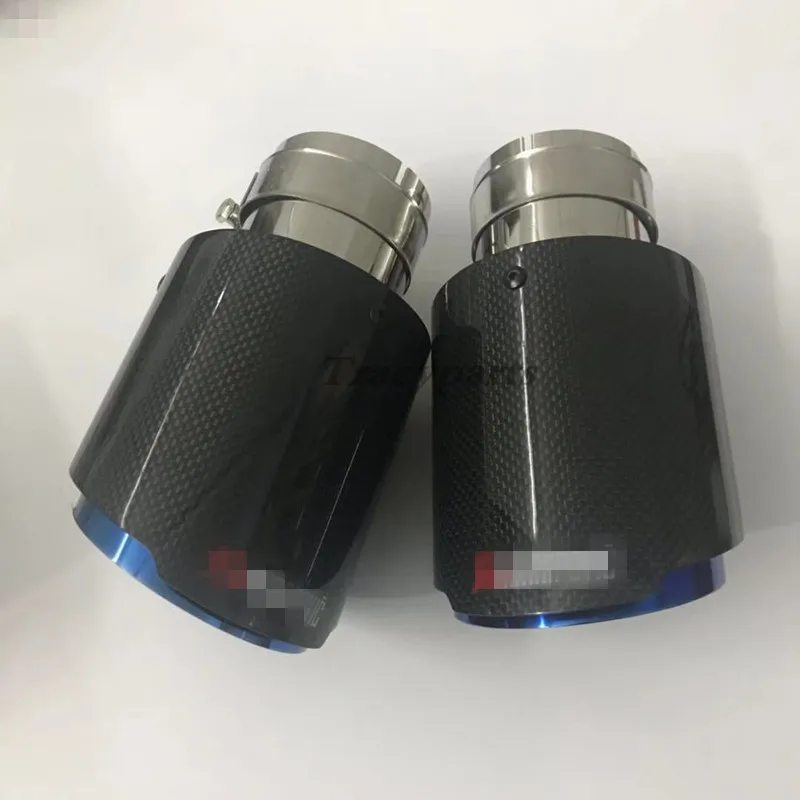 1 шт. Akrapovic Гладкий переплетенный глянцевый углеродистый глушитель из