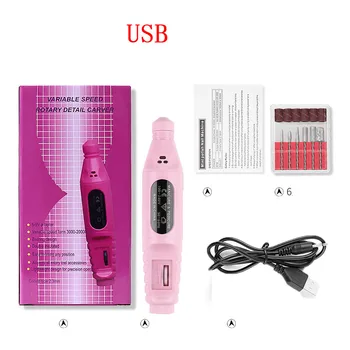 

1Set Professional Electric Nail Drill Machine Kit Manicure Machine Nail Art Pen Pedicure Nail File Nail Art Tools Kit