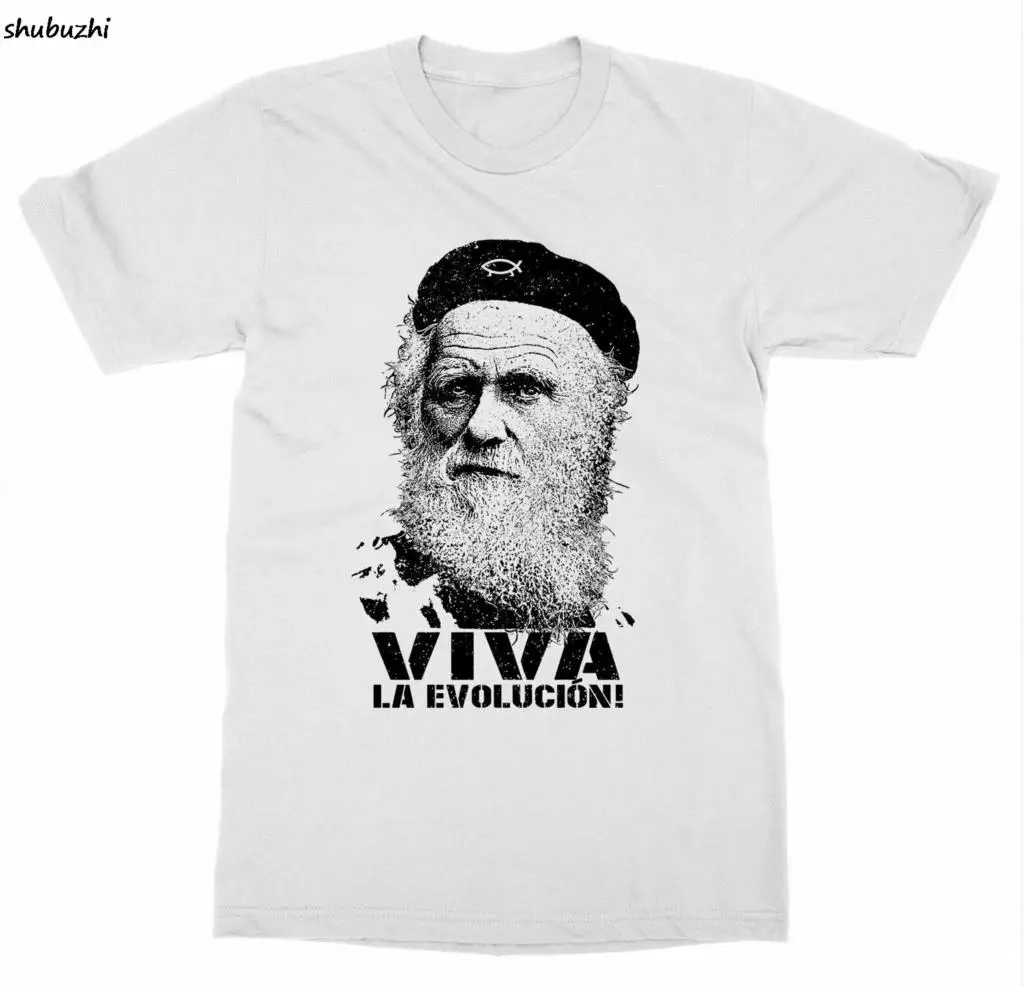 

Cool Charles Darwin T-Shirt Chemistry Biology Experiment Genius Science Evolution men summer t-shirts euro size