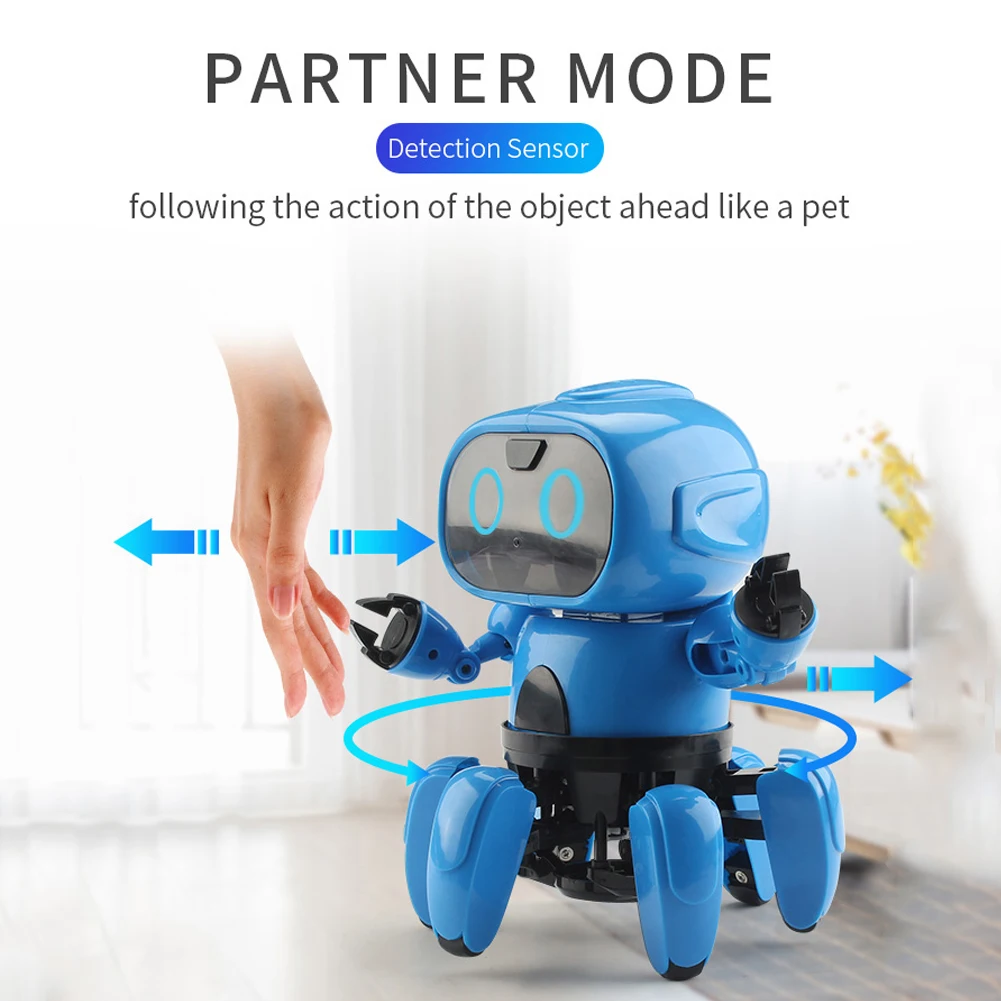 

6 Channels Dancing Early Education Remote Control Intelligent Programming Funny Gifts Rechargeable Kids Interactive Robot Toy