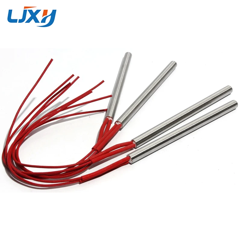 2-Pack 220V Cartridge Heater Elements - 12mm Diameter, Single Head, Choose Wattage & Length