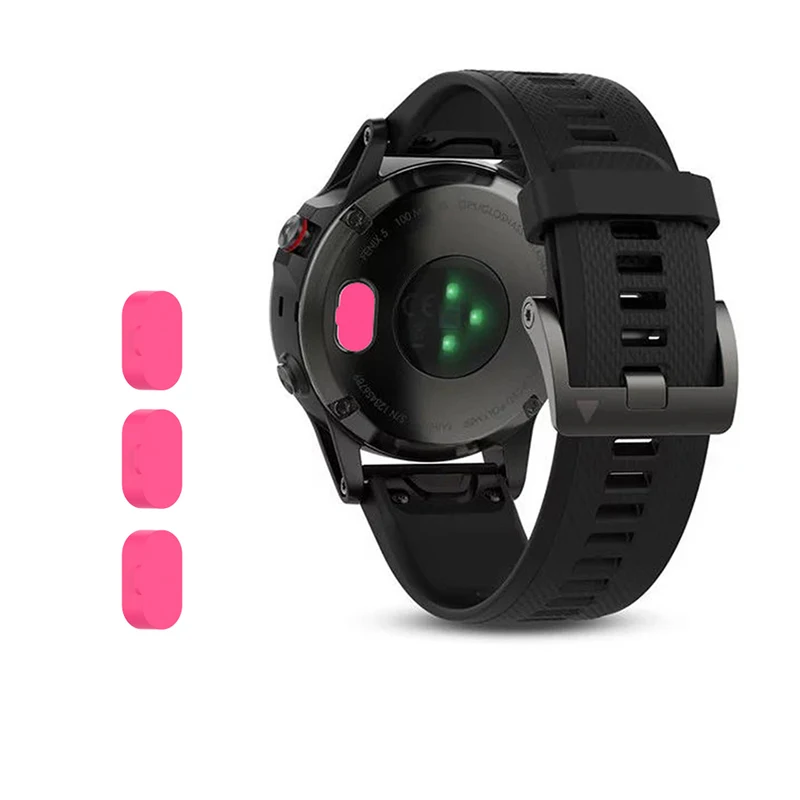 rose red-3pcs Пылезащитная Крышка для Garmin Vivomove 3 3S Vivoactive 4 4S Venu Fenix5 Смарт-часы Пылезащитная заглушка для сенсорного заглушка защита от пыли - Цвет: rose red-3pcs