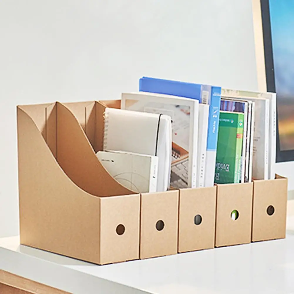 

Multifunctional File Storage Box Document Book Holder School Office Organizer