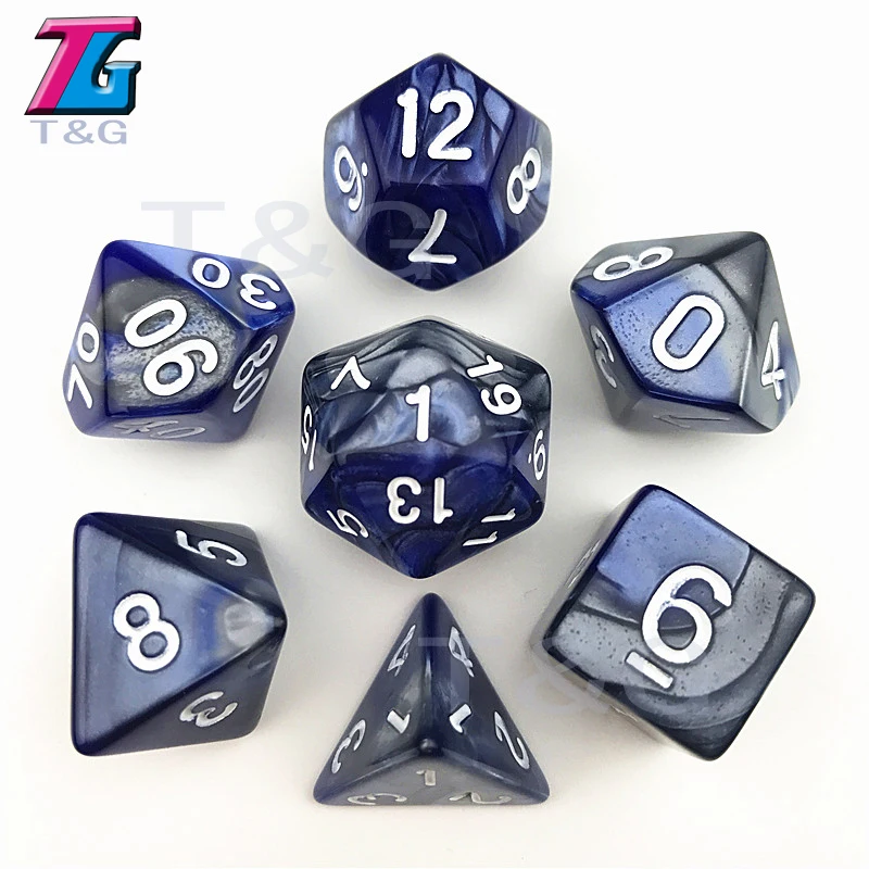 11 20 цветов, смешанные кости, игрушки для взрослых и детей, пластиковые кубики, специальный подарок на день рождения - Цвет: 11