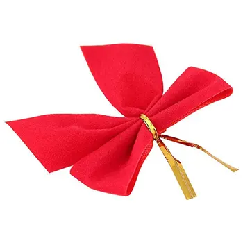 

Big Sale 12pcs/lot Christmas Tree Gold Silver Red Colors Christmas Home Party Decoration New Year's Bow Xmas Bows