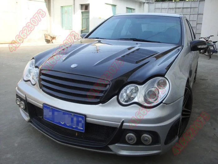 Подходит для Mercedes-Benz C W203 C180 200 260 C32 01-07 решетка гриля из углеродного волокна