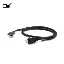 50 см 5 Pin Материнская плата клемма женского типа к Micro-USB Мужской адаптер Dupont удлинитель Кабель (5 Pin/Micro-USB)