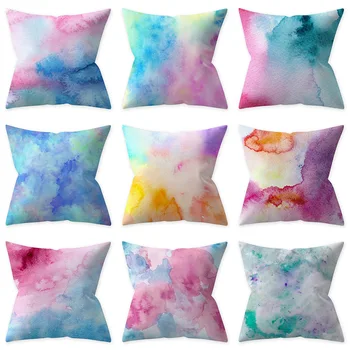 

Pillowcase Multicolor Abstract Decorative Throw Pillow Covers Cushion Cover 45x45 Polyester sofa Home Decor Pillow cases