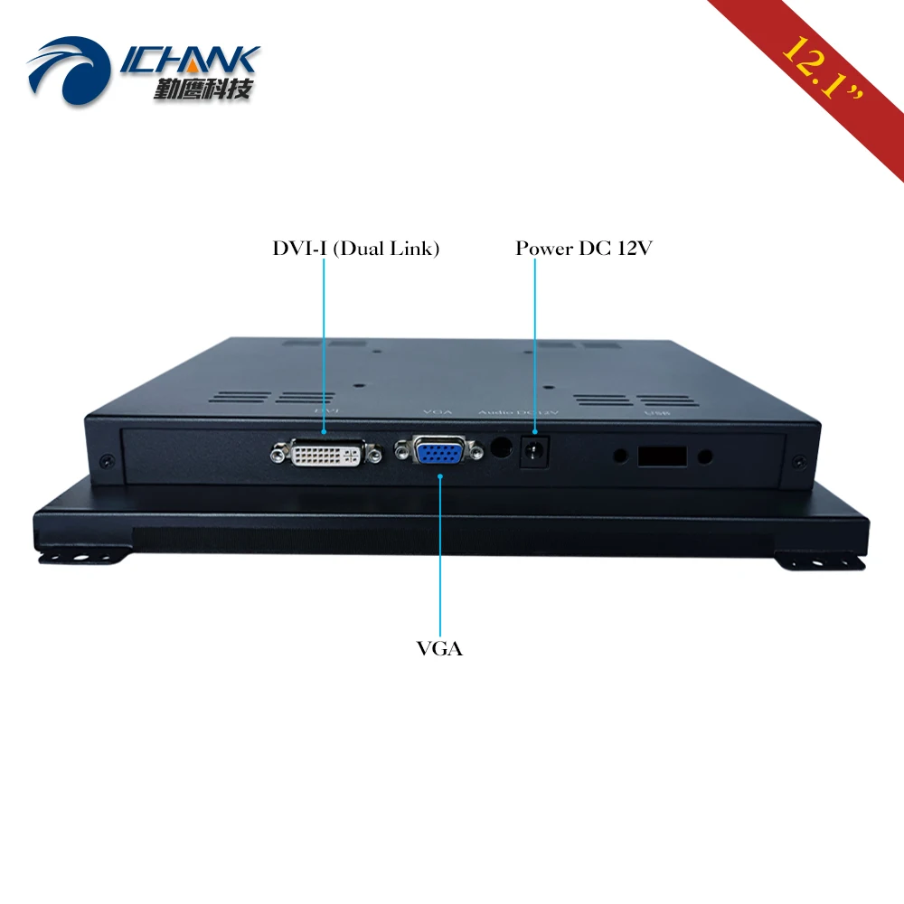 LCD ũ ÷, 1024x768 ݼ  DVI VGA   Ʈ Ӻ    PC  ZK120TN-DY2, 12.1 ġ