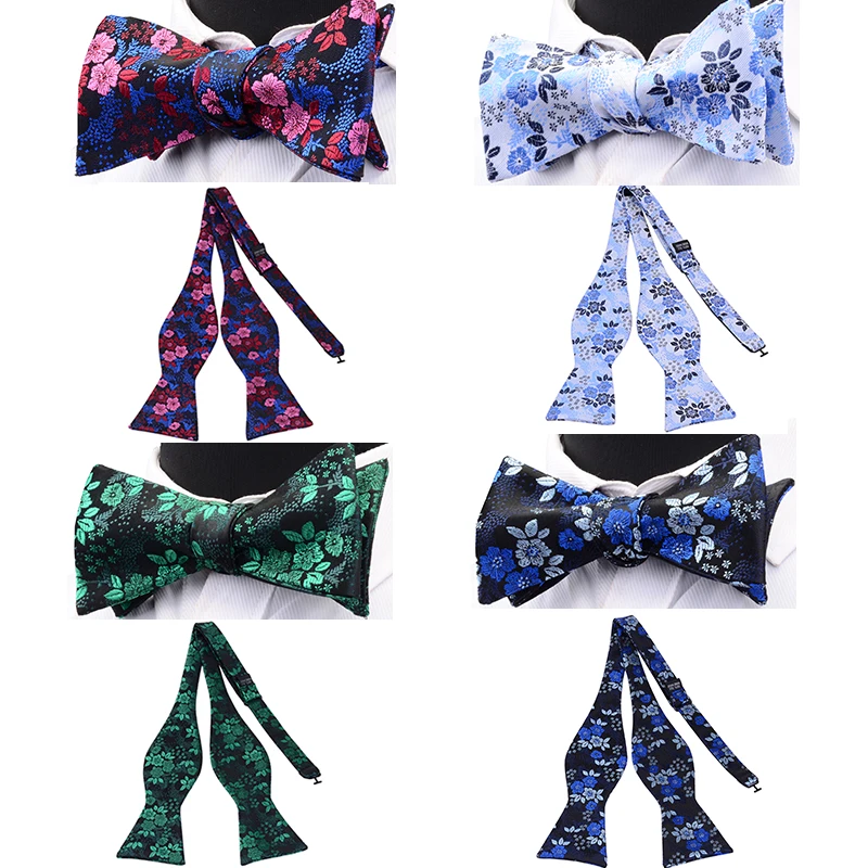 Ricnais Fashion Classic Print Men's Self Bowtie for Man Adjustable Floral  Bow Tie Wedding Formal Business Casual Bow-knot