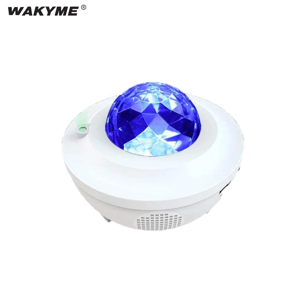 

WAKYME Colorful Starry Sky Projector Blueteeth USB Voice Control Music Player LED Night Light for Home Decor Kids Birthday Gift
