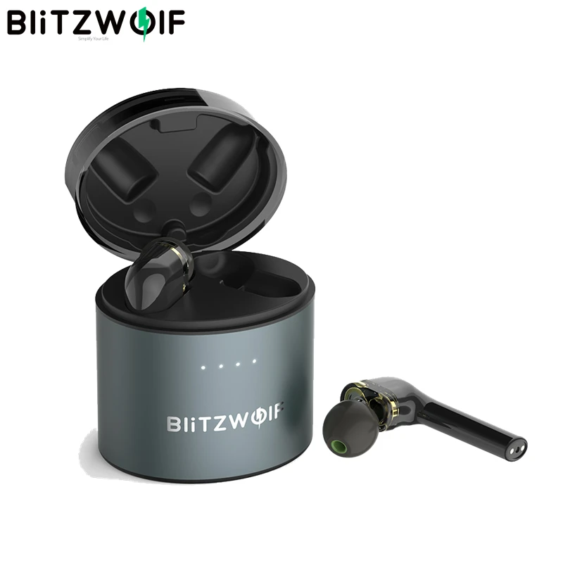 BlitzWolf BW-FYE8 TWS True Wireless bluetooth 5.0 Earphone Dual Dynamic Driver Hands-free Hifi Earbuds IPX5 Long Handle | Электроника