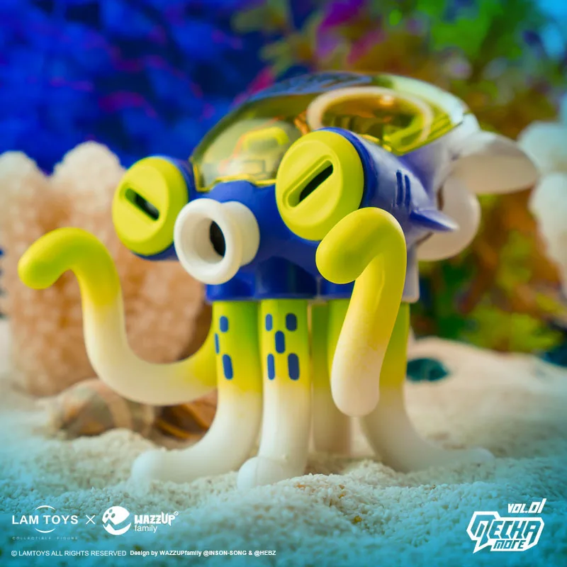 Глухая коробка подлинные LAMTOYS WAZZUPfamily Moer полумеханическая кукла Осьминог ручной