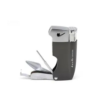 

Multifunctional Smoking Tobacco Pipe Tools with Lighter Windproof Cigarette Lighter Personality Men Jet Butane Smoking Lighter