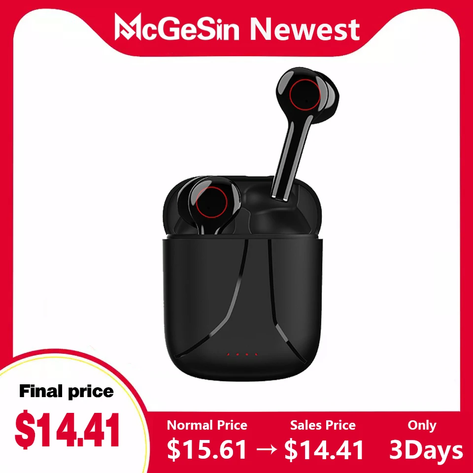 McGeSin New Tws Наушники Беспроводная связь Bluetooth Музыкальная гарнитура вкладыши
