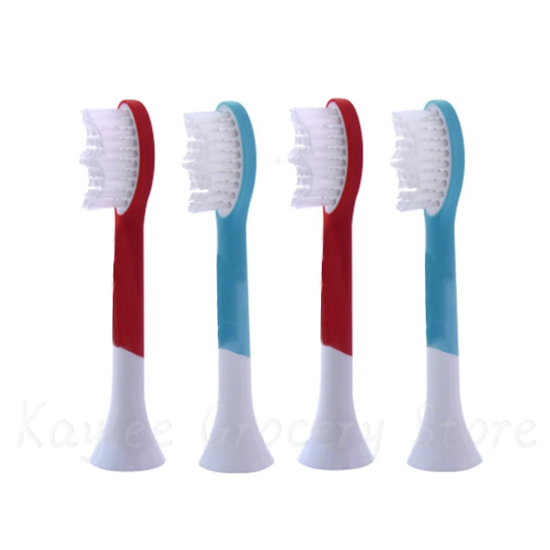 4Pcs Kids Electric Toothbrush Heads for Philips Sonicare Kids HX6044 HX6042 R710 RS910 Children Replacement Tooth Brush Heads