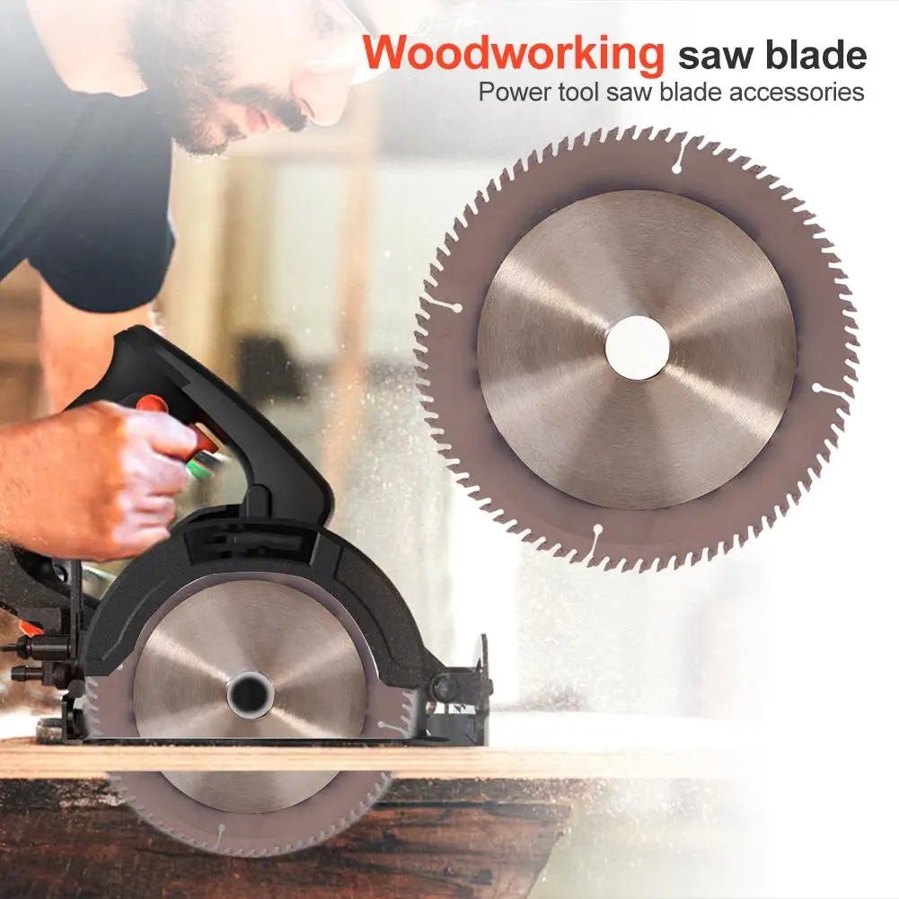 

80 Teeth Wood Saw Blade Carving Grinder Excellent Material Sharp Wear Resistance Durable Disc Woodworking Circular Cutting Tool