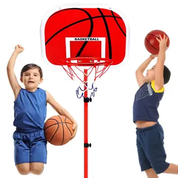 

Children Basketball Stand Removable Basketball Hoop Adjustable Height Sturdy Basketball Hoop Stand Indoor Outdoors Ball Games
