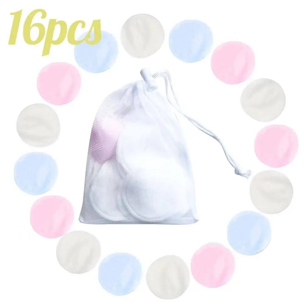 Многоразовые хлопковые подушечки моющиеся для лица для снятия макияжа хлопковые салфетки для снятия макияжа многоразовые мягкие ватные тампоны для очищения кожи лица