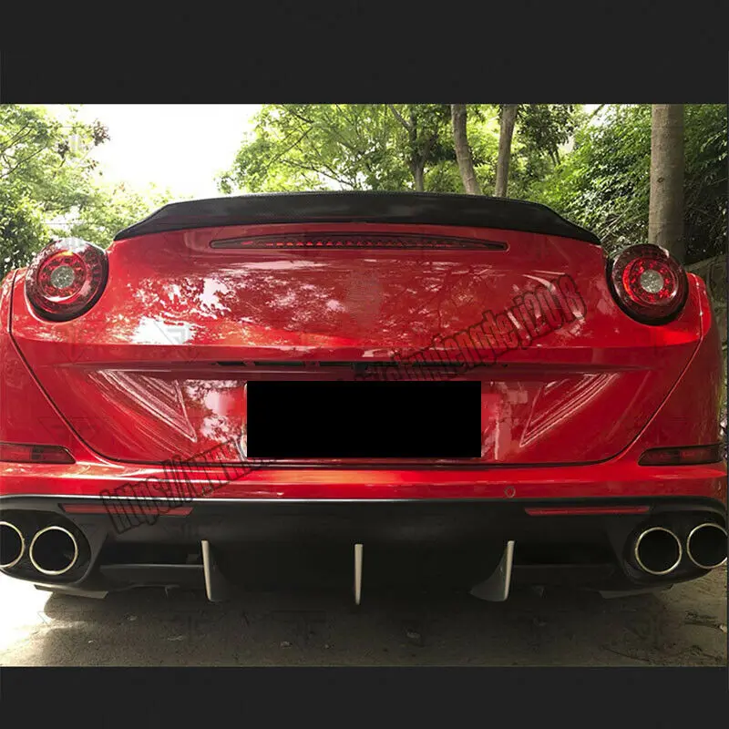 Для Ferrari California черный задний спойлер багажника из углеродного волокна модификация автомобиля аксессуары для автомобиля