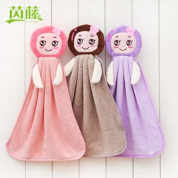 

Hand Towel Cartoon Cute GIRL'S gua jin Face Wiping Towel Kitchen Supplies Absorbent Quick Drying Dish Towel Cleaning cloth
