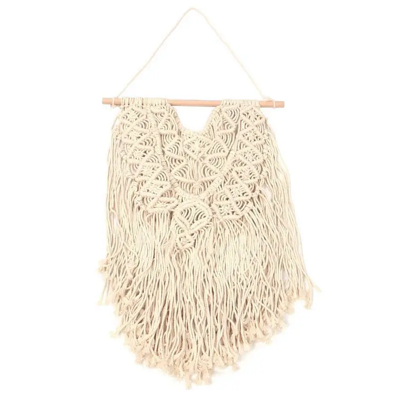 Макраме стене висит плавника тканые Wall Art Boho домашнего декора 45 см x 60 см