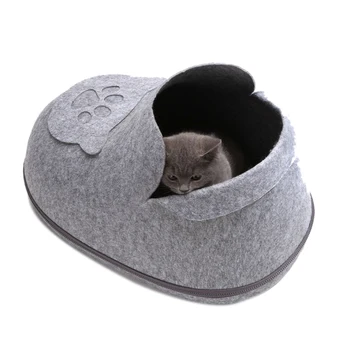 

Winter Warm Pet Nest Pet Bed Cat Litter Shoe Kennel Multi-Function Washable Cat Princess Bed Universal Cute Cat Litter Nest