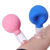 1PC Blue Pink Vacuum Cupping Cups PVC Head Glass Suction Body Massage Family Meridian Acupuncture Chinese Medical Therapy Jar ► Photo 1/6