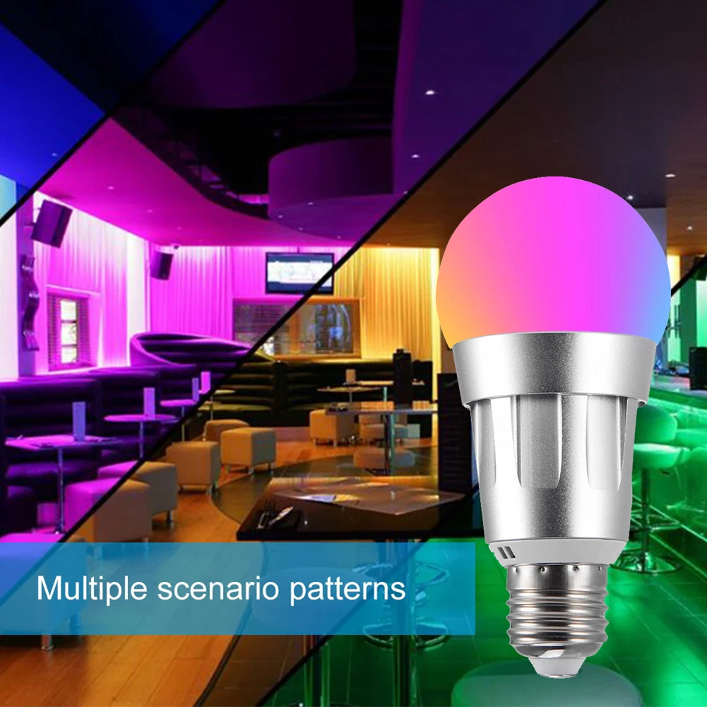 85 265 в WiFi умный светильник лампа E26 LED RGB работает с Alexa/Google домашний Диммируемый