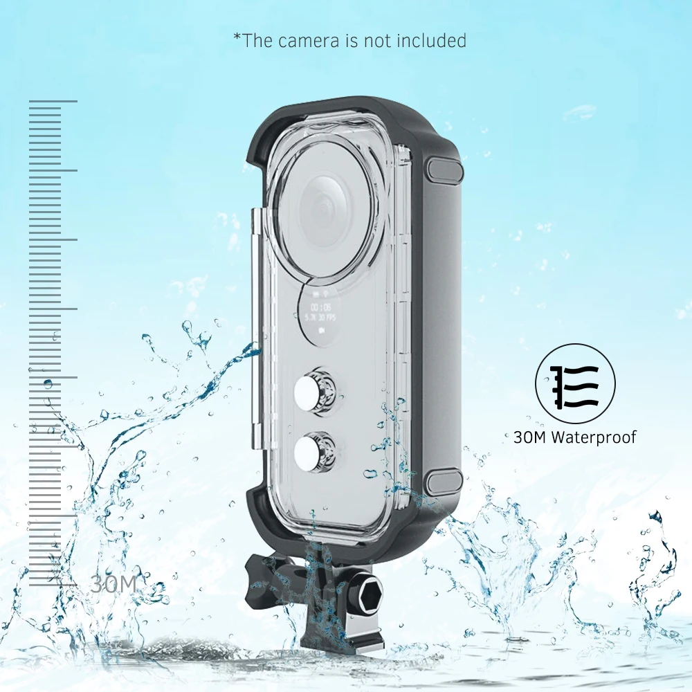 Чехол для камеры для дайвинга Insta360 ONE X Action camera подводный 30 м 1/4 дюйма с винтовым отверстием водонепроницаемые камеры аксессуары для корпуса