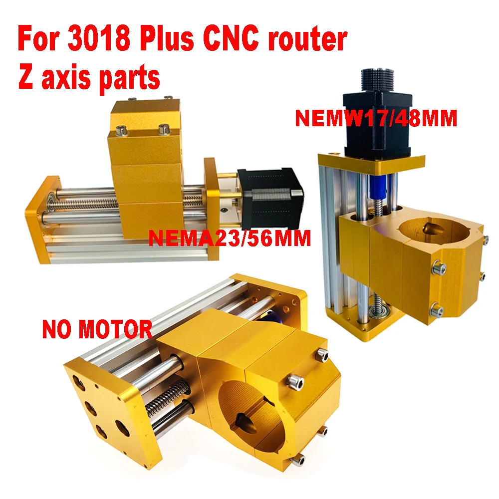 

3018 CNC router Z axis parts T-Screw Aluminum Sliding platform 85mm Stroke Linear Actuator Kit Nema17/23 Stepper motor optional
