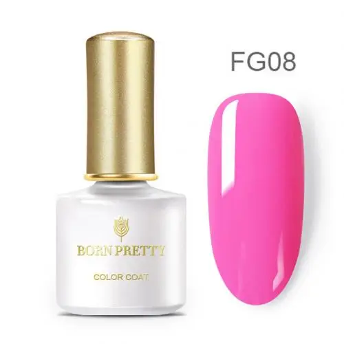 FG08 BORN PRETTY Candy лак для ногтей Светящаяся Краска Лак для ногтей флуоресцентный фототерапия лак для ногтей гель для маникюра Декор - Цвет: FG08