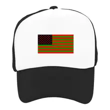 Афроамериканские флаги Смешные Летние Защита от солнца папа-головной убор сетчатая Кепка для подростков