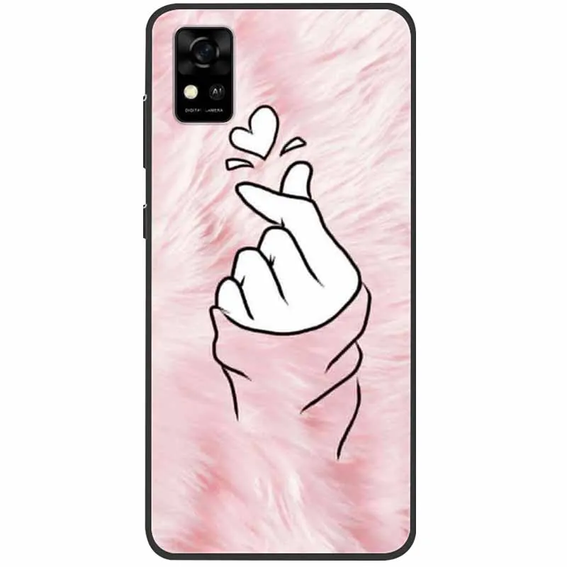 Cat Lion Print TPU Silicone Phone Cover