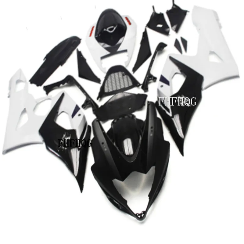 Мотоциклетный вставной обтекатель тюнинг-пакет для SUZUKI GSXR1000 K5 05 06 GSXR 1000 2005 2006 ABS черно белые Обтекатели Кузов