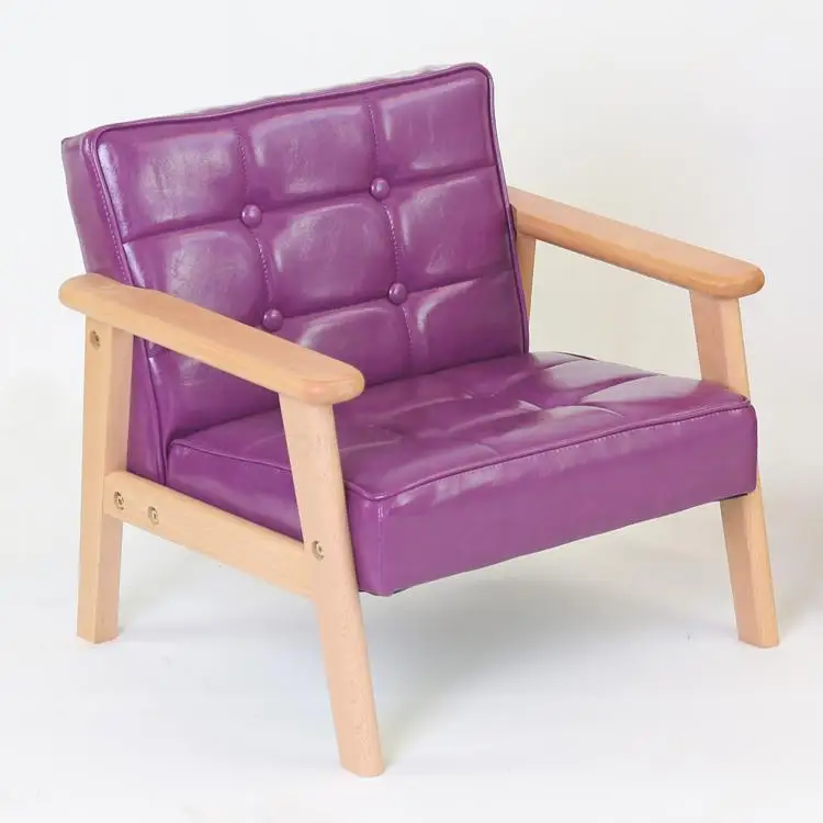 Children's Sofa Boy Girl Baby Sofa Chair Princess Reading Solid Wood Sofa Kindergarten Double Small Sofa - Цвет: Old farmer  19
