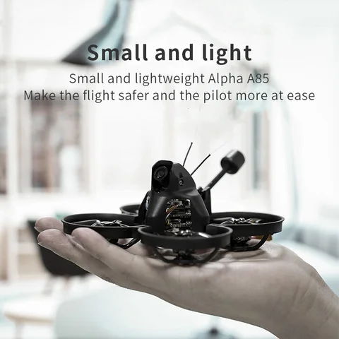 IFlight Alpha A85 Whoop FPV Indoor Drone BNF Caddx Liris 4kTurtle 1080p SucceX D F4 AIO Force 58G XING E 1204 4500KV motor title=