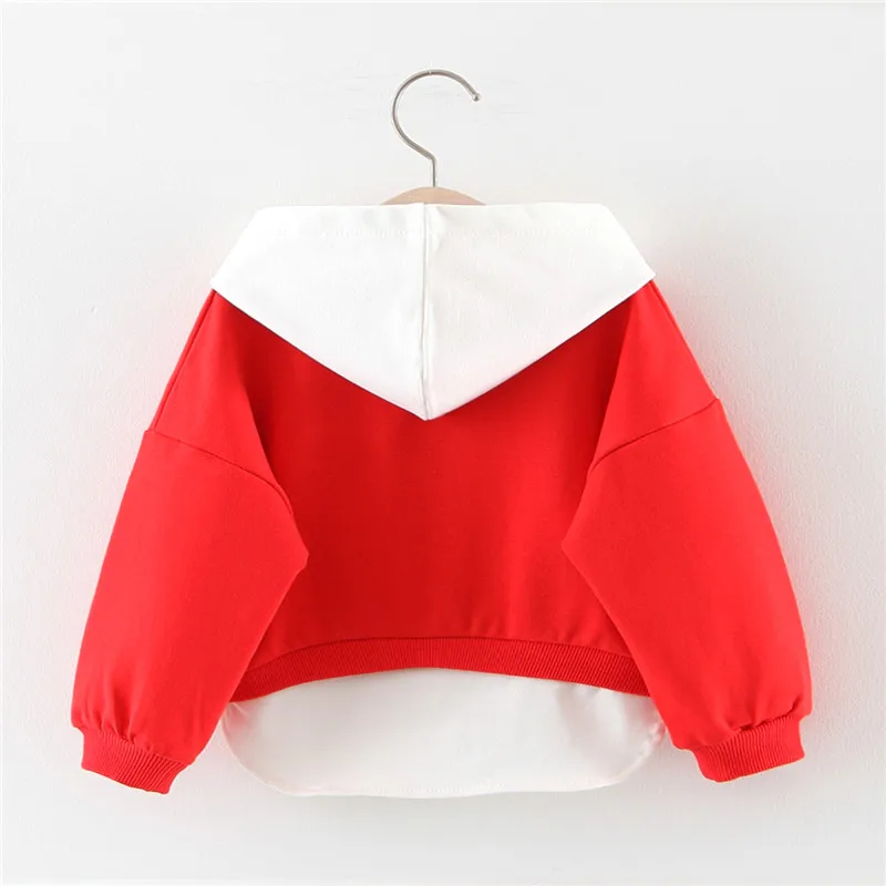 2019 New Spring Autumn Baby Girls Clothes Cotton Hooded Sweatshirt Cartoon Kids Casual Sportswear Infant Clothing