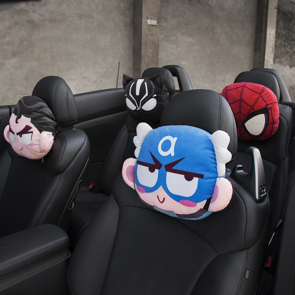 Twocities marvel мультфильм автомобильные подголовники подушка шеи Мягкие плюшевые