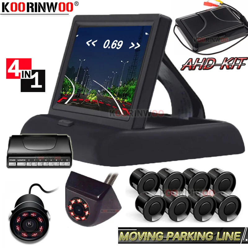 Koorinwoo Ahd Moving Parking Line Camera Car Sensor Reverse Sensor