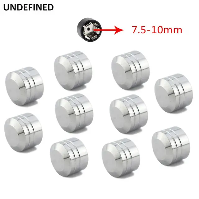 10pcs Head Bolt Cover For Harley Twin Cam Dyna Softail Touring FLH Chrome Schrauben Motor Topper Screw Caps Motorcycle Aluminum fit 7.5mm-10mm