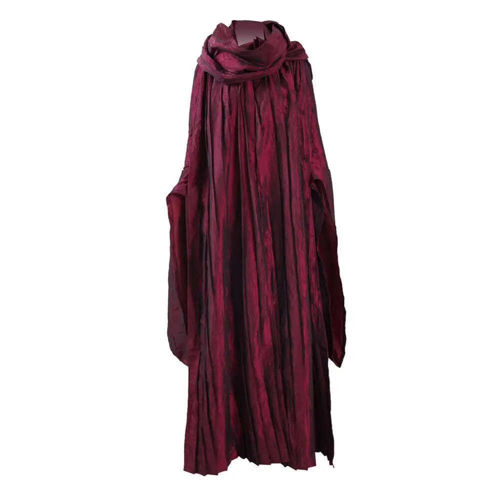 Cossky Melisandre красное платье косплей костюм плащ костюм женский для праздника Хэллоуин наряд полный комплект - Цвет: Full Set