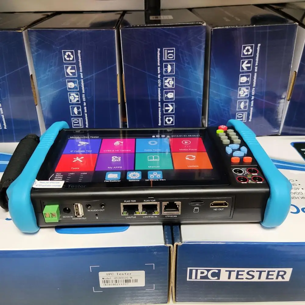 US $544.00 7inch IPC camera tester with the cable test 8MP AHD TVI CVI Multifunction with cable tracerTDRMultimeter DHL Free