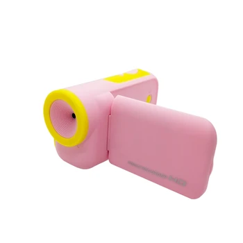 

2 Inch TFT Display Screen Kids Camera DV 4X Zoom Cartoon Camcorder 8G Memory 1600W 4 Times Digital Zoom Reliable (Pink)