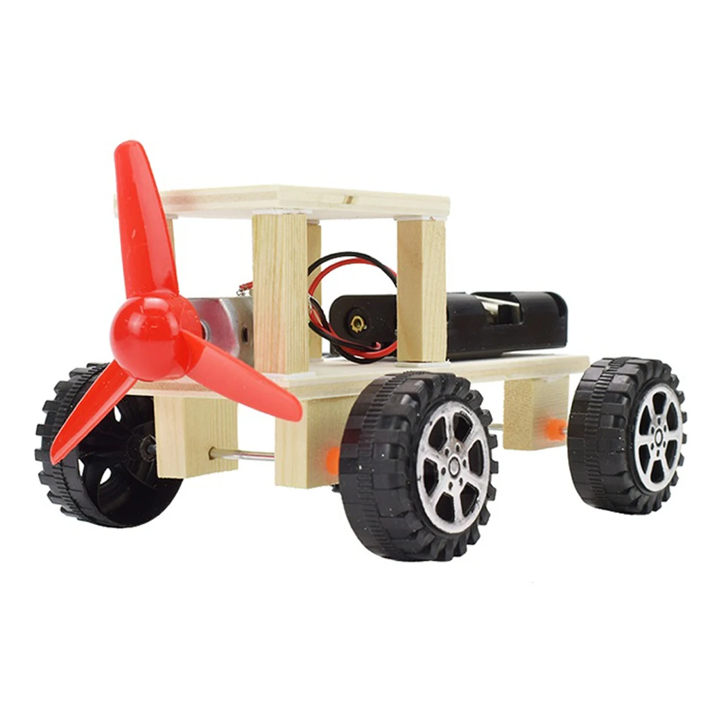 Mini Wind Powered Motor Robot Car/ Airplane, Wind Car DIY Puzzle Robot Kit, Windmilling DIY Robot Plane