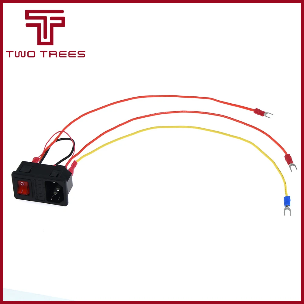Детали для 3d принтера 220 В/110 В 6А выключатель питания с предохранителем для 3d принтера DIY аксессуары для 3d принтера