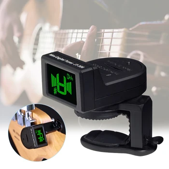 

Clip On Home Tools Mini LCD Display Professional Accessories Digital Guitar Tuner Ukulele Bass Portable Musical Instruments