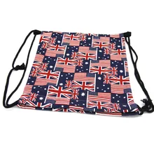Женский Мужской рюкзак на шнурке флаг 3D печать сумки Спортивная Дорожная сумка для хранения подарочный карман сумка для покупок на открытом воздухе сумка рюкзак