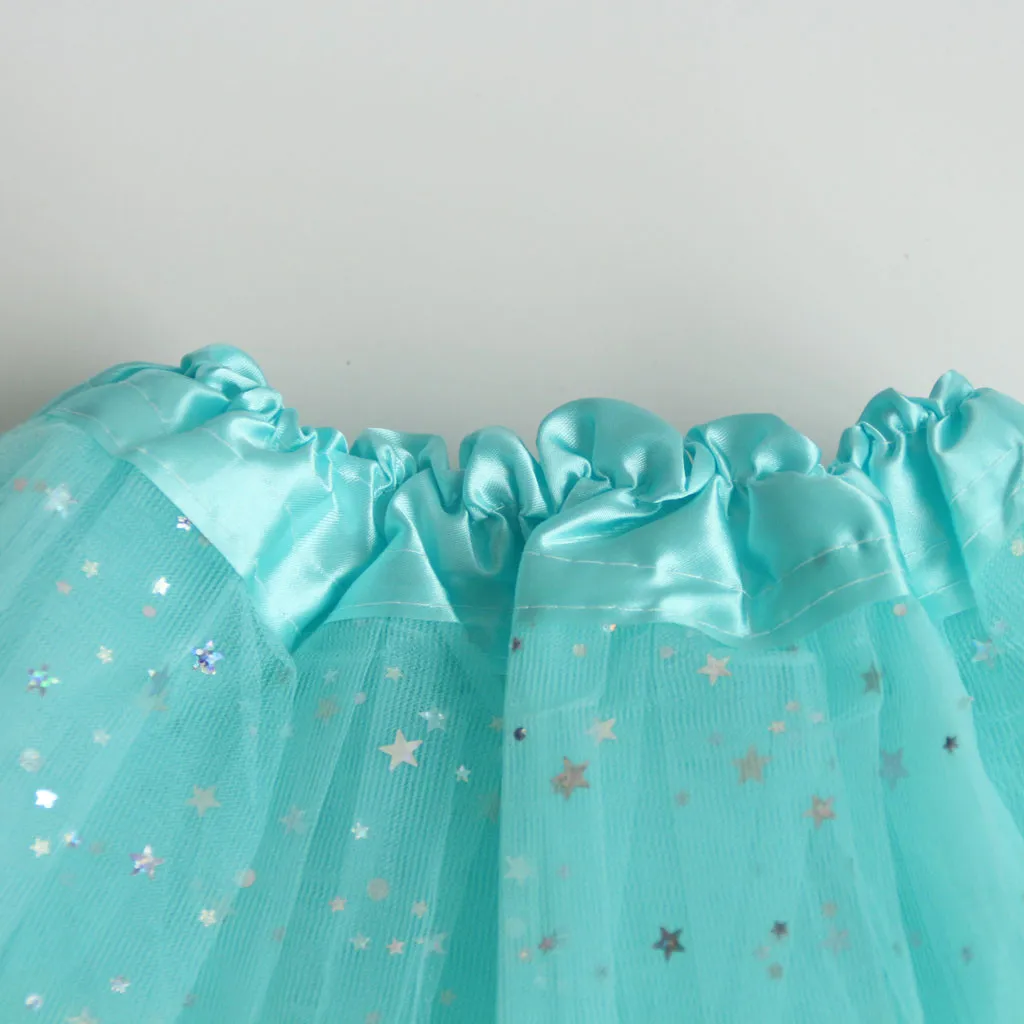 2020 Baby girls fluffy petti skirts tutu Girls Polka Dot Star Sequin Mesh Tutu Skirt Puff Tutu Ballet Girl Skirt