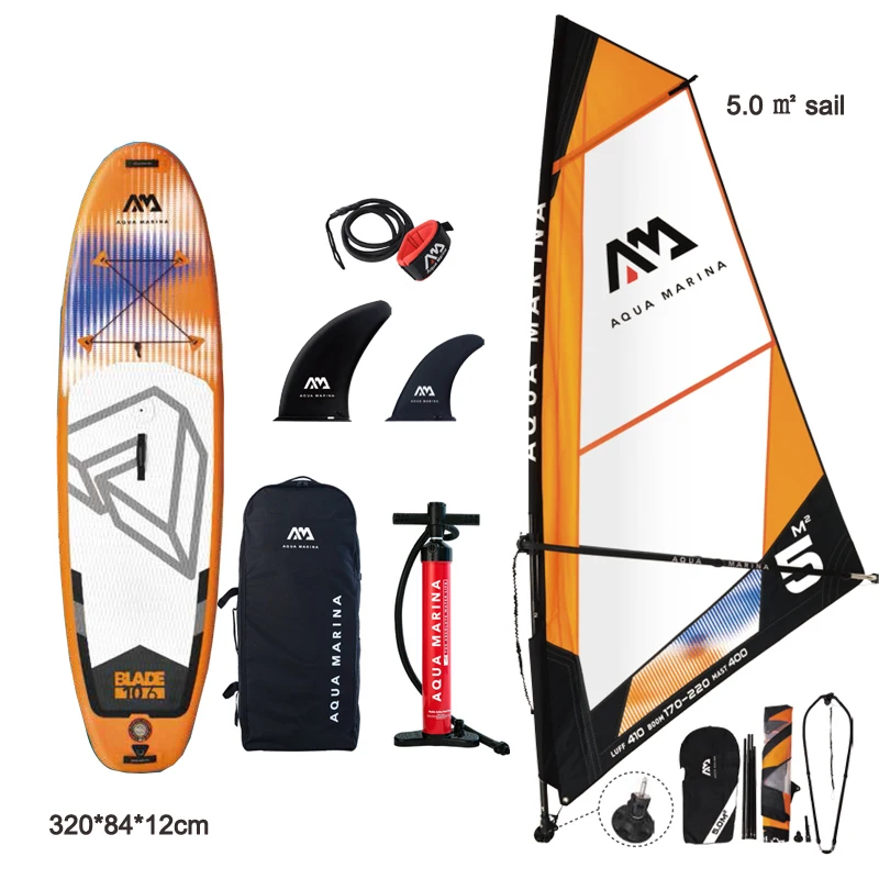 windsurf 320*84*12CM board AQUA MARINA BLADE inflatable sup board sail